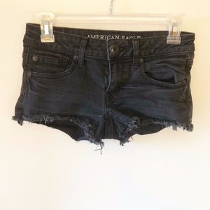 ❤️American Eagle Super Low Shortie Black Size 2